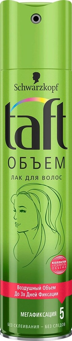

Лак Taft для волос Объем с коллагеном мегафиксации 225 мл
