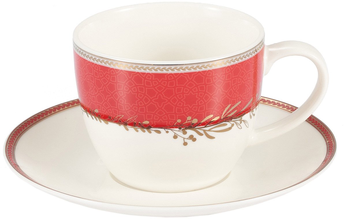 

Чашка Gipfel Charlotte 51566 (белый/красный)
