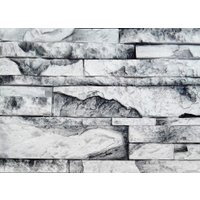 Декоративный камень Polinka Карпатский Сланец У1400М (угловой, белый мрамор)