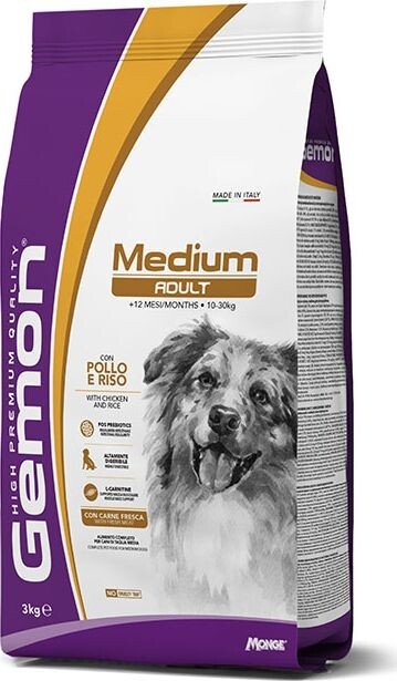 

Сухой корм для собак Gemon Medium Adult Chicken 3 кг