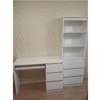 Стеллаж Астрид-Мебель Ницца-4 (Белый)