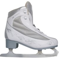 Коньки Action Milady PW-215BD (р. 35, белый/серебристый)