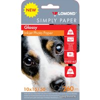 Фотобумага Lomond односторонняя эконом глянцевая 10x15 260 г/м2 50л