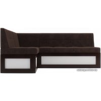 Угловой диван Мебель-АРС Нотис левый 207x82x132 (велюр молочный шоколад НВ-178 13)