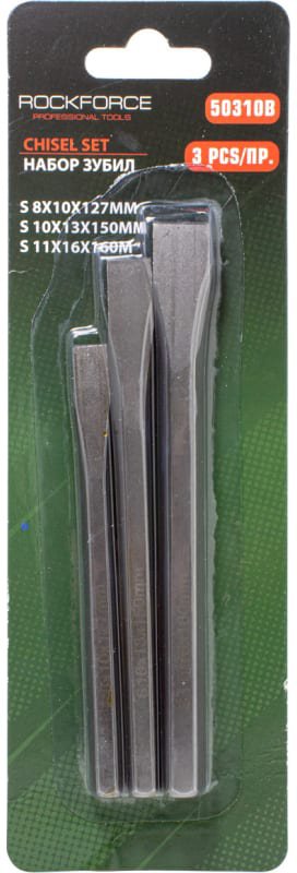 

Набор зубил RockForce RF-50310B (3 предмета)