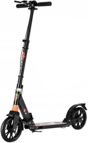 Двухколесный взрослый самокат Scooter Urban 200D (черный)