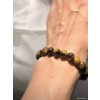 Браслет Wolves Тигровый глаз 40537 (р.21, золотой) в Бресте