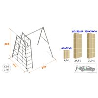 Детский спортивный комплекс Romana D1 103.31.06 + 1.Д-26.04 (гнездо)