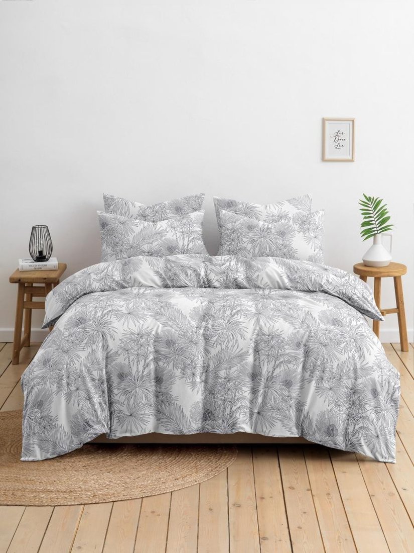 

Евро комплект постельного белья Ночь Нежна Тропикс Евро 70x70 20771-1+21141-34