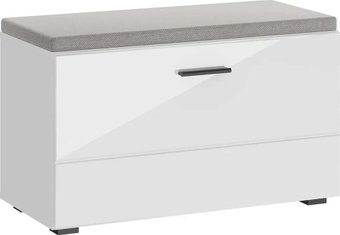 Тумба для обуви НК-Мебель Gloss 73374544 (белый/белый глянец)