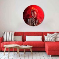 Картина Stamprint Красный дым AR002 круг (70х70) в Орше