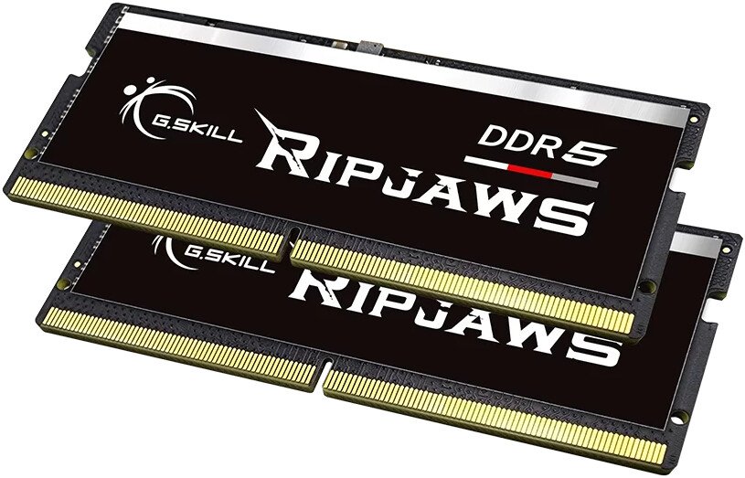 

Оперативная память G.Skill Ripjaws 2x16ГБ DDR5 SODIMM 4800 МГц F5-4800S4039A16GX2-RS