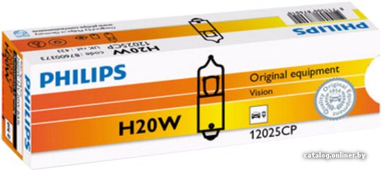 Галогенная лампа Philips H20W Vision 1шт [12025CP]