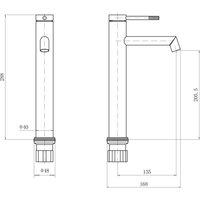 Смеситель Fashun A51233 (сатин)