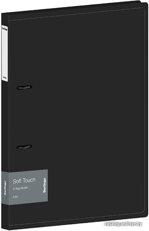 Папка-регистратор Berlingo Soft Touch RB4_2D980 (черный)