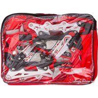 Роликовые коньки Игротрейд P01B-RS (р. 31-34, белый/красный/черный)