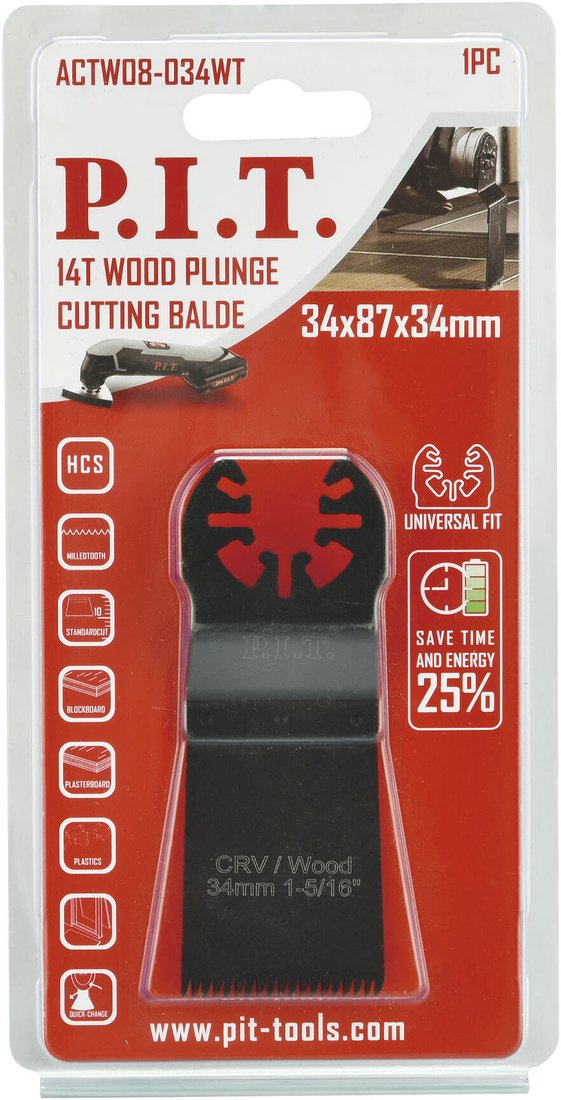 

Пильное полотно P.I.T. ACTW08-034WT