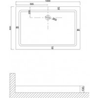 Душевой поддон Niagara NG-P1080-14Q 100x80