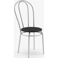 Стул Mio Tesoro Тюльпан (черный/металлик)