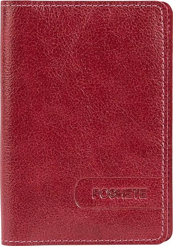 Обложка для паспорта Poshete 604-131-V-K/NP-RED (красный)
