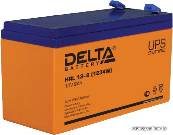Аккумулятор для ИБП Delta HRL 12-9 (1234W) (12В/9 А·ч)