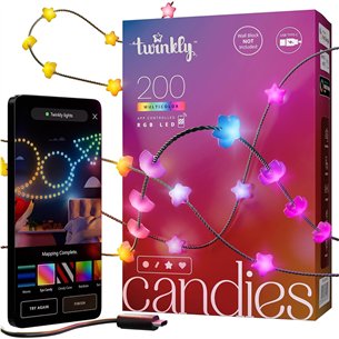 Twinkly Candies Stars 200 LED с Wi-Fi и Bluetooth (зеленый провод)