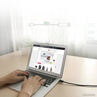 Кабель Ugreen US121 10319 USB Type-A - USB Type-A (5 м, черный)