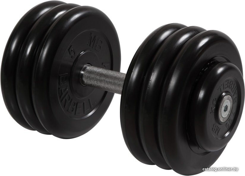Гантель MB Barbell Профи 33.5 кг (вращающаяся ручка)