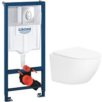 Унитаз подвесной Lauter Sulzdorf + GROHE Rapid SL 38721001 (белый с микролифтом)