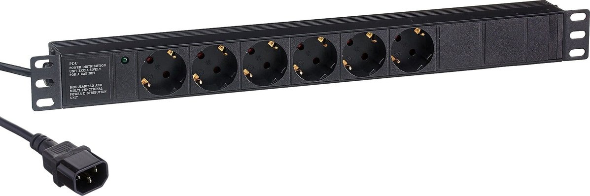 

Блок розеток ExeGate ServerPro PDU-19H604 Al-6S-C14-2.5CU