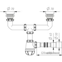 Сифон Aquant D0115