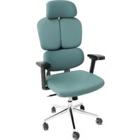 Игровое (геймерское) кресло Jiqiao R6001-ЧЗ (черный/бирюзовый)