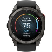 Умные часы Garmin Fenix 8 Pro 51 мм (серый, черный силиконовый ремешок)