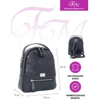 Городской рюкзак Franchesco Mariscotti 1-4984к (флорида, крокодил черный)