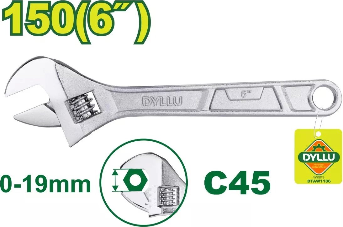 

Ключ разводной Dyllu DTAW1106