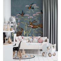 Фотообои ФабрикаФресок Зайцы в цветах Афреска 562270 (200x270)