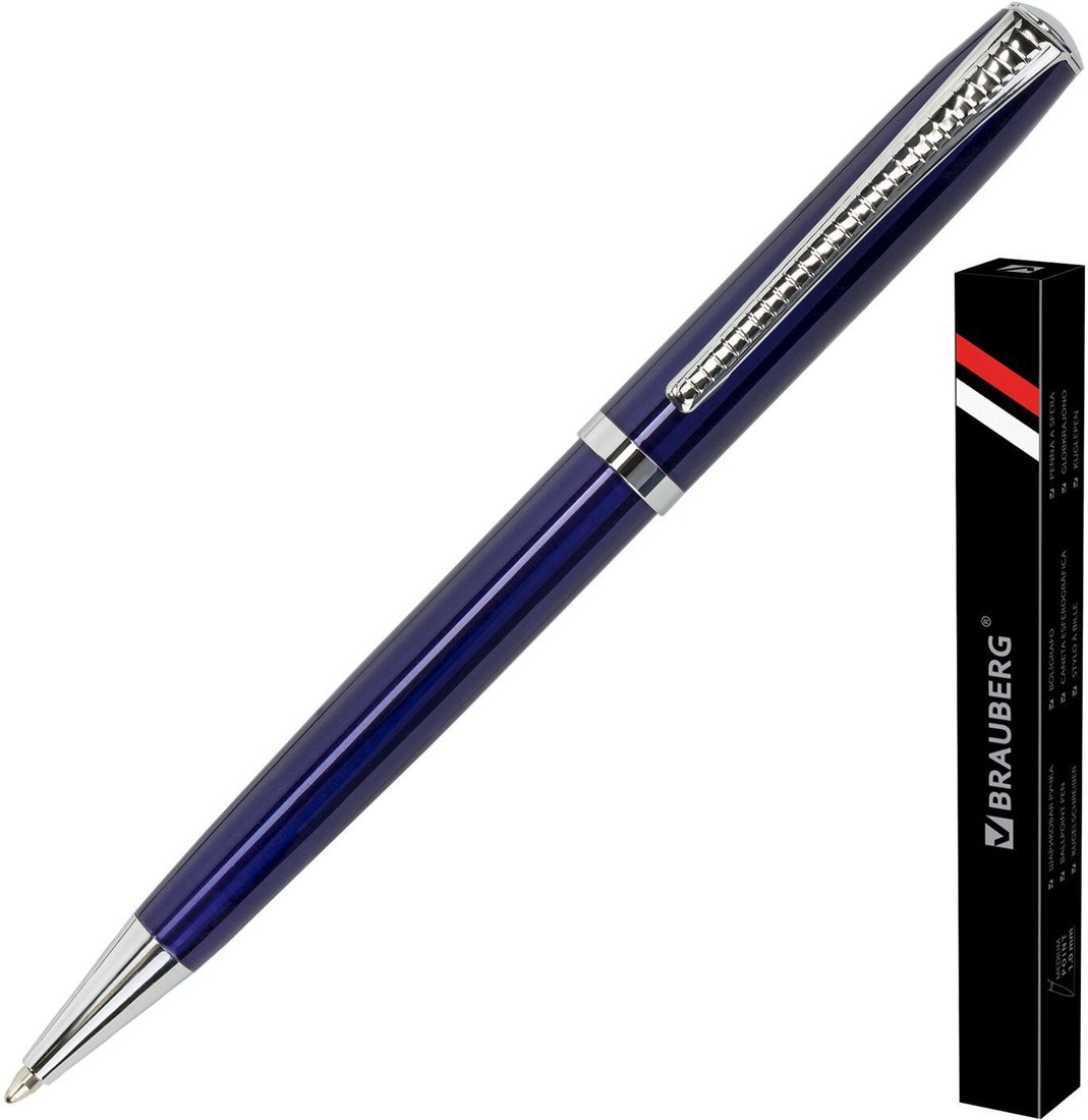 

Ручка шариковая BRAUBERG Cayman blue 141409