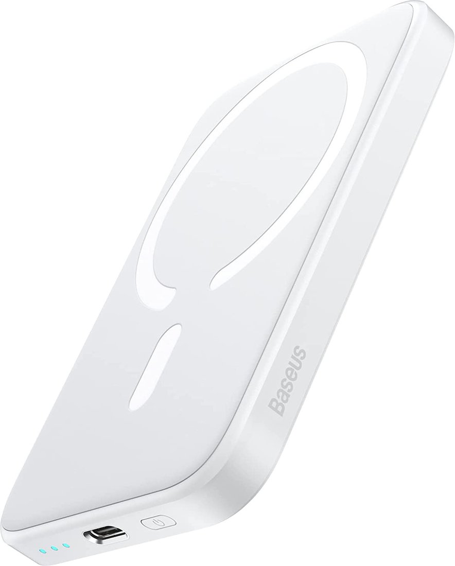 

Внешний аккумулятор Baseus Magnetic Mini Wireless Fast Charging Power Bank 20W 6000mAh (белый)