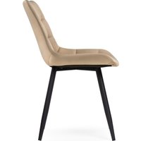 Стул Notta Челси (велюр бежевый/черный)