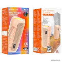 Беспроводная колонка Borofone BR21 (розовый)