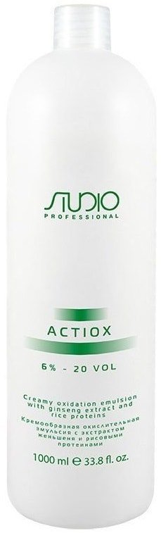 

Окислитель Kapous Professional Studio ActiOx с экстрактом женьшеня и рисовыми протеинами 6% 1 л