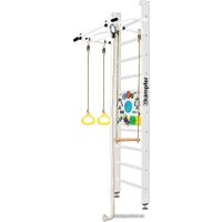 Детский спортивный комплекс Kampfer Helena Ceiling Busyboard (стандарт, жемчужный/бизиборд белый)