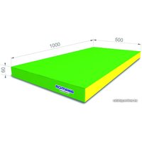 Cпортивный мат Romana 5.000.06 (светло-зеленый/желтый)