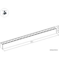 Линейный светильник Arlight MAG-LASER-45-L480-18W Warm3000 026943