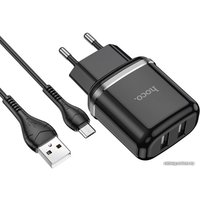 Сетевое зарядное Hoco N4 microUSB (черный)