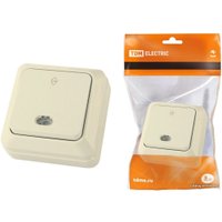 Выключатель проходной TDM Electric Ладога SQ1801-0012 (слоновая кость) в Гродно