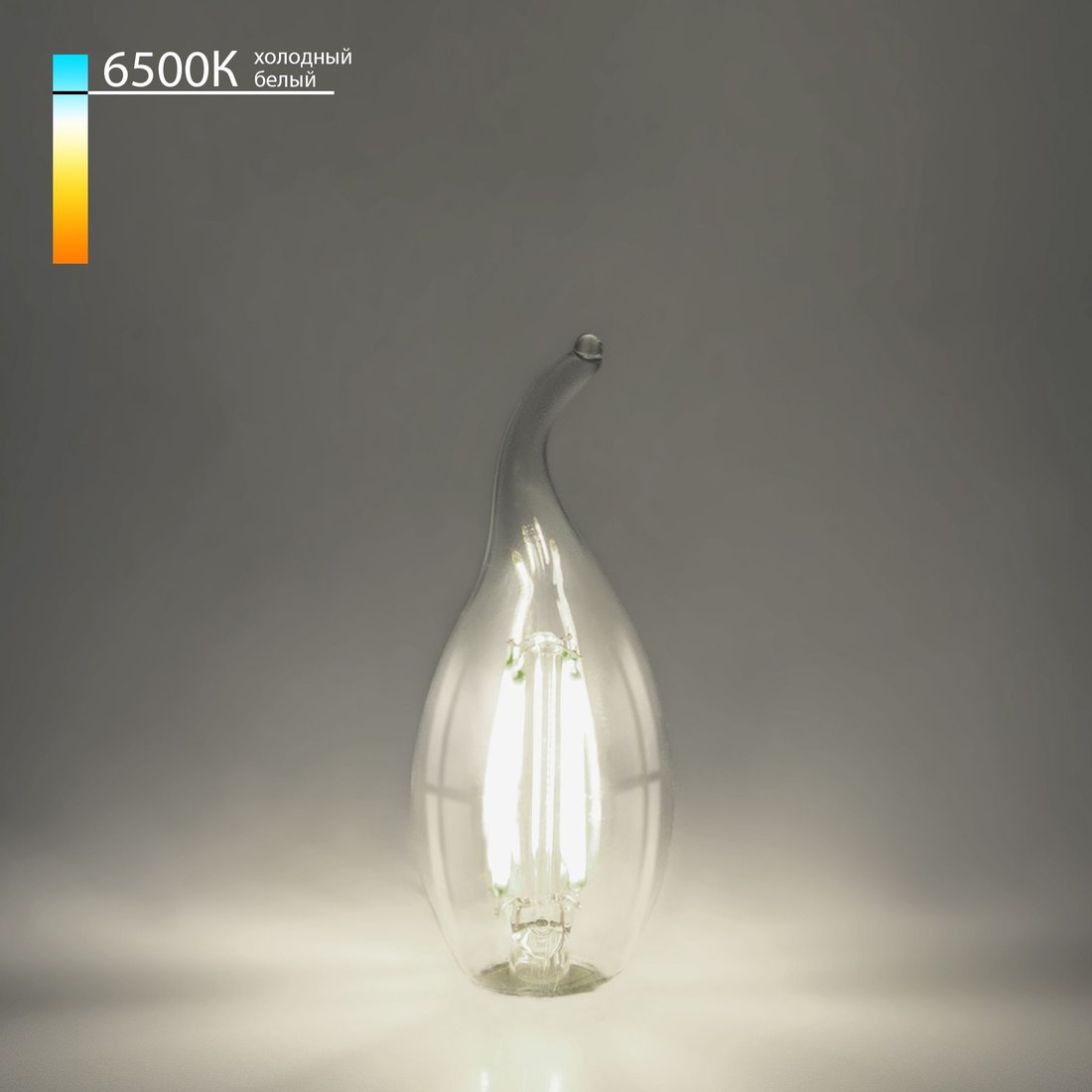 

Светодиодная лампочка Elektrostandard Свеча на ветру C35 9W 6500K E14 CW35 прозрачный BLE1441