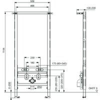 Инсталляция для биде Tece Spring profil S330000