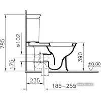 Унитаз напольный Vitra Serenada [9722B003-7203]