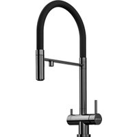 Смеситель Omoikiri Kanto-GM-BL (вороненая сталь/черный)